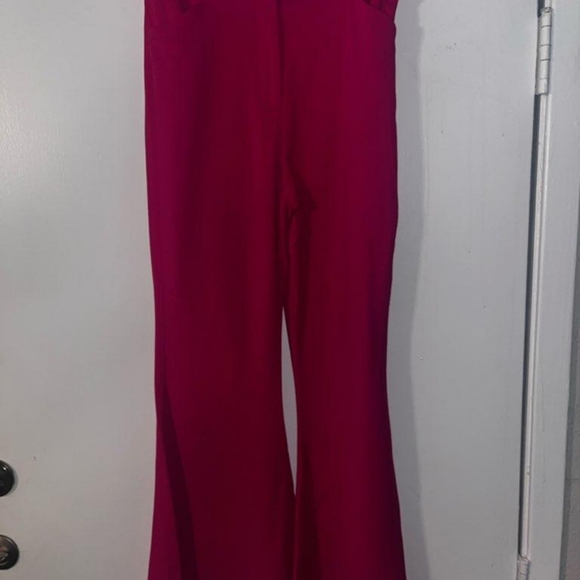 Bright Wide leg Fuchsia pants from Express size 8 new with tags petite - Picture 5 of 6